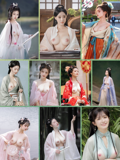 古风古装去衣 高清50张打包下载-巨乳图库